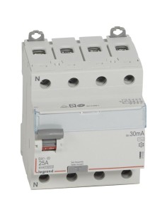 Differentialschalter 4P 25 A 400 V 30 mA Typ AC 2