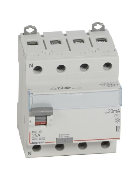 Differentialschalter 4P 25 A 400 V 30 mA Typ AC