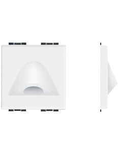 Livinglight Cable Outlet 2 Modules Ø 9mm White