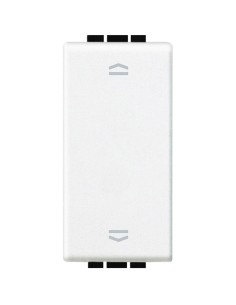 Livinglight Double Switch for Blinds 10A 1 Module White