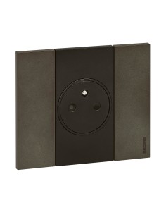 Plaque de finition Living Now 2 modules gris Space KA4802NG 2