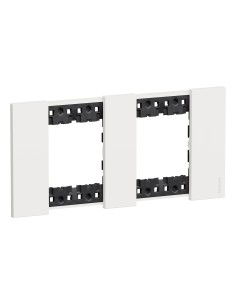 Living Now white 2-module cover plate