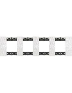 Plaque de finition Living Now 8 modules blanc mat