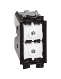 Double push button 10A 250VAC LIVING NOW 1 module