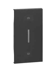 Living Now Blinds Switch Key 2 Modules Matte Black