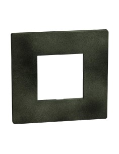 Placa Light Now 2 módulos acabamento Dark Green