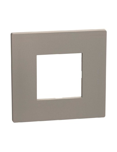 Placa Light Now 2 módulos acabamento Stone cinza