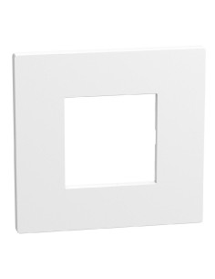 Plaque Light Now 2 modules blanc mat RAL 9003