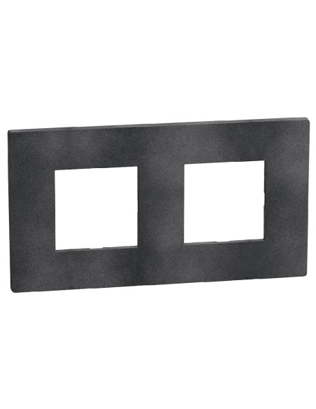 Placca Light Now 2x2 moduli nero opaco RAL 9004