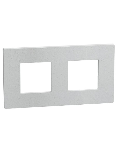 Placa Light Now 2x2 módulos blanco mate