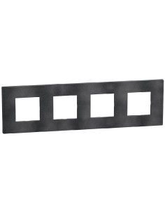 Platte Light Now 8 Module Mattschwarz 308x90 mm RAL 9004