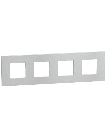 Placca Light Now 8 moduli bianco opaco