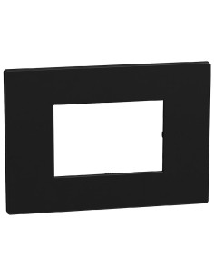 Plaque 3 modules Light Now noir mat RAL 9011
