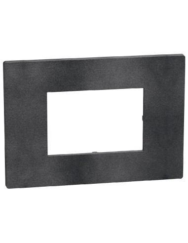 3-Module Plate Light Now Matte Black RAL 9004