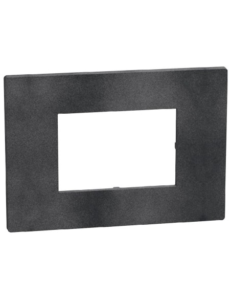 Abdeckung 3 Module Light Now Mattschwarz RAL 9004