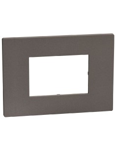 Light Now 3-module Plate Moka Stone