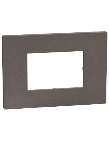 Placca Light Now 3 moduli Moka Stone