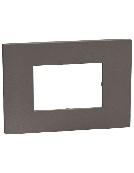 Placca Light Now 3 moduli Moka Stone