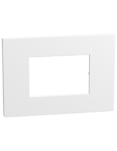 Plaque Light Now 3 modules blanc mat