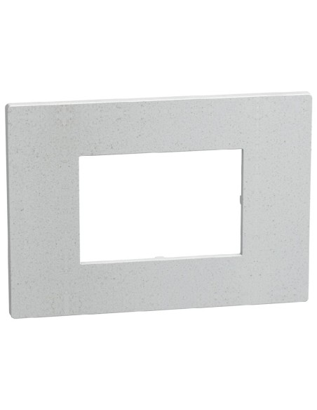 Placca 3 moduli Light Now bianco opaco