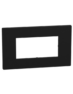 Light Now 4-module plate matte black RAL 9011