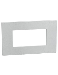 Placa Light Now 4 módulos branco fosco RAL 7035