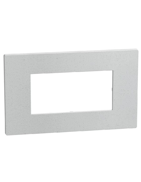 Light Now 4-module plate matte white RAL 7035