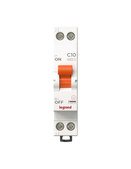 Magnetotérmico 1P+N 10A curva C 230V 1 módulo