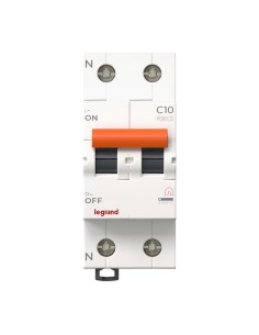 MCCB 1P+N 10A C-curve 230V 2 modules