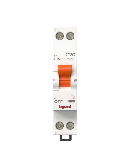Magnetotérmico 1P+N 20A curva C 230V 1 módulo