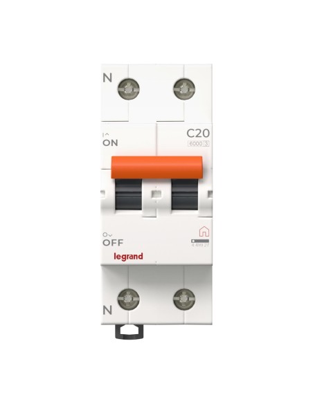 MCB 1P+N 20A C-curve 2 modules 230V