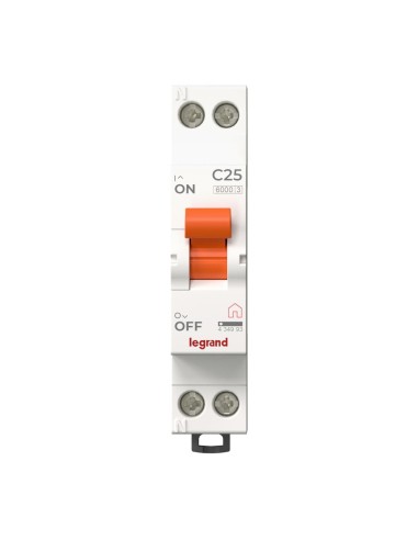 Magnetotérmico 1P+N 25A curva C 230V 1 módulo