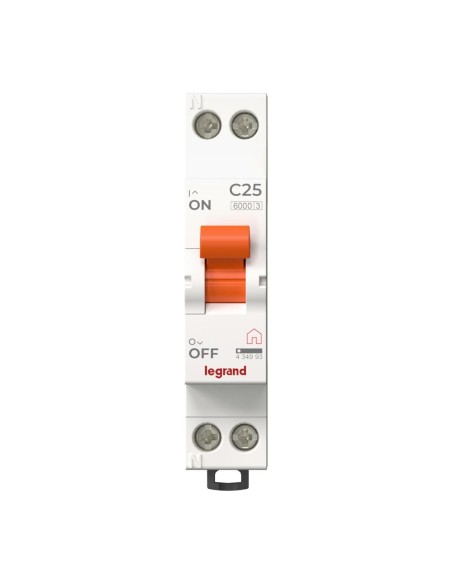 MCB 1P+N 25A C-curve 230V 1 module