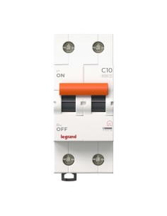 MCCB 2P 10A C Curve 2 Modules 230V