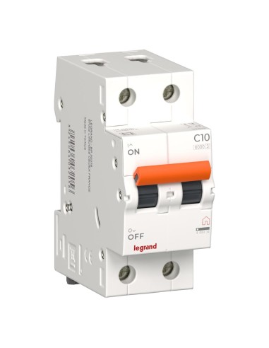 MCCB 2P 10A C Curve 2 Modules 230V