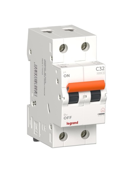 Circuit Breaker 2P 32A C Curve 230V 2 Modules
