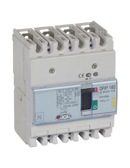Interruttore automatico MCCB 4P 100A Icu 16kA