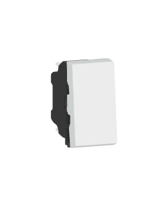 Mosaic EasyLed Push Button 1 Module 6A 250V White