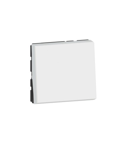 Mosaic EasyLed Push Button 2 Modules 6A 250V White