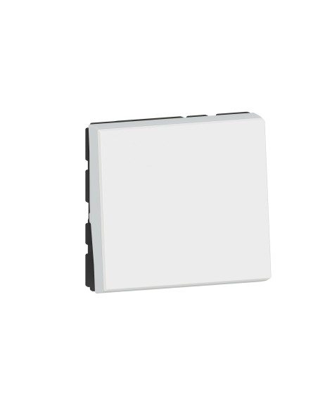 Mosaic EasyLed Push Button 2 Modules 6A 250V White