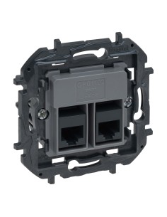 Base telefónica doble RJ45 Cat.6 UTP Niloé Step