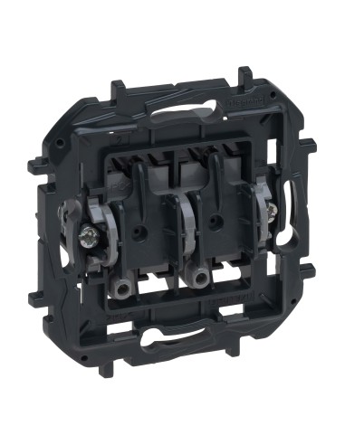 Interruttore doppio Niloé Step 10AX 250V da incasso