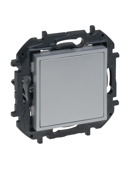 Blindabdeckung und Adapter Mosaic Niloé Step 2 Module Aluminium