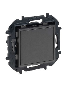 Blindabdeckung und Adapter Mosaic Niloé Step 2 Module Mattschwarz