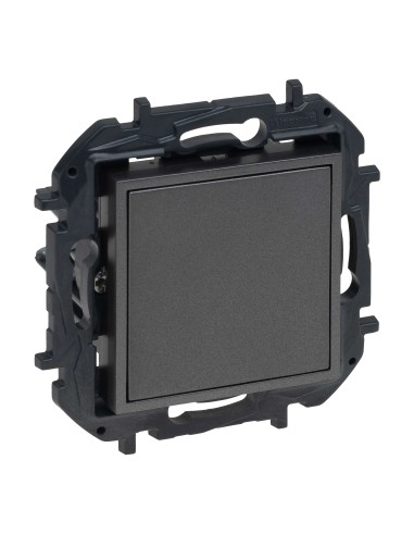 Blindabdeckung und Adapter Mosaic Niloé Step 2 Module Mattschwarz