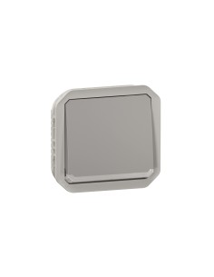 Plexo 10AX grey IP55 bidirectional illuminated switch