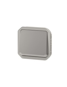 Plexo 10AX grey IP55 bidirectional illuminated switch 2