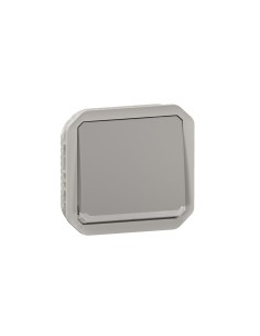 Wechselschalter Plexo grau 10AX IP55 mit LED-Pilotleuchte
