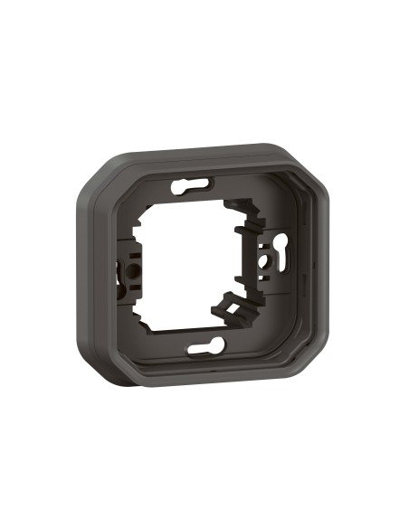 Cadre encastrable Plexo modulaire 1 module anthracite