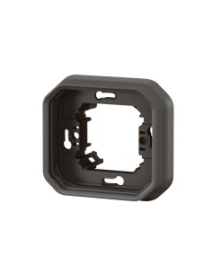 Cadre encastrable Plexo modulaire 1 module anthracite 2